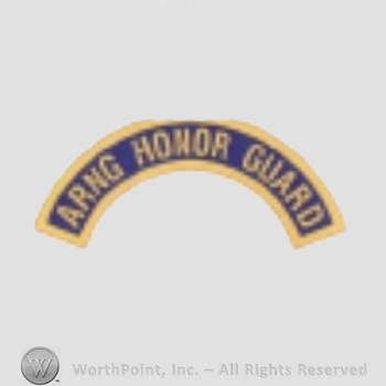 US Army Shoulder Sleeve Insignia: Army National Guard Honor Guard Tab.