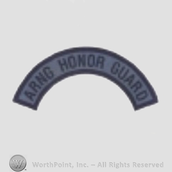 US Army Shoulder Sleeve Insignia: Army National Guard Honor Guard Tab.