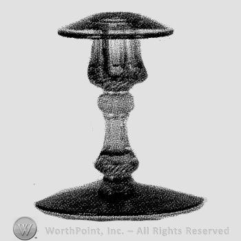 Glass pattern: Eva Mae; candlestick.
