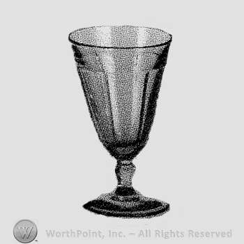 Glass pattern: Tudor; goblet.