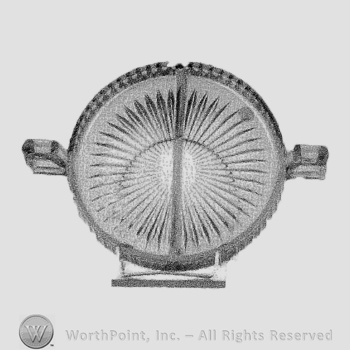 Glass pattern: Narrow Flute With Rim; relish.