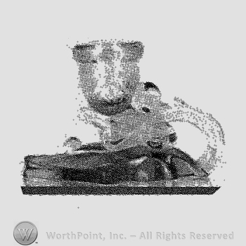 Glass pattern: Acorn; candlestick.