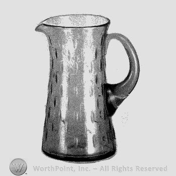 Glass pattern: Teardrop; pitcher.