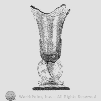 Glass pattern: Tulip; vase.