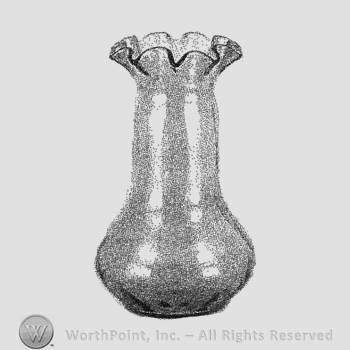 Glass pattern: Triplex; vase.