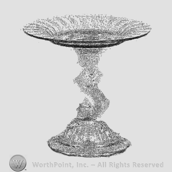 Glass pattern: Petticoat Dolphin; comport.