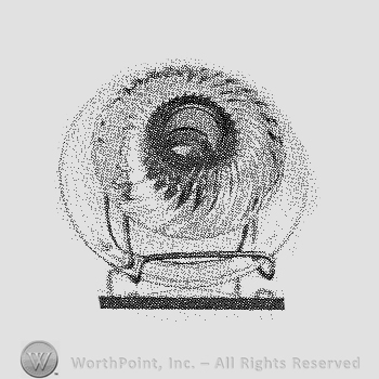 Glass pattern: Pinwheel; candlestick.