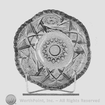 Glass pattern: Pinwheel & Fan; nappy.