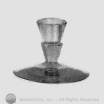 Glass pattern: Liberty; candlestick.