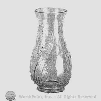 Glass pattern: Swirl; vase.