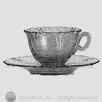Glass pattern: Empress;  cup.