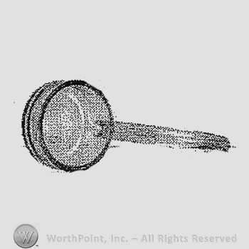 Glass pattern: Empress; mayonnaise ladle.