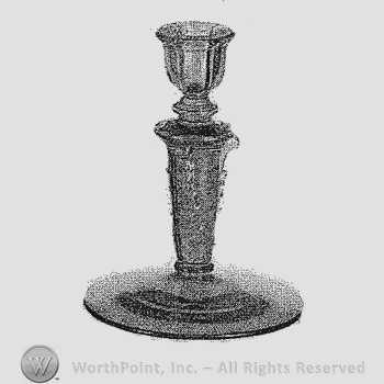 Glass pattern: Empress; candlestick.