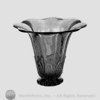 Glass pattern: Cathedral; vase.