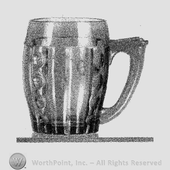 Glass pattern: Old Sandwich; beer mug..