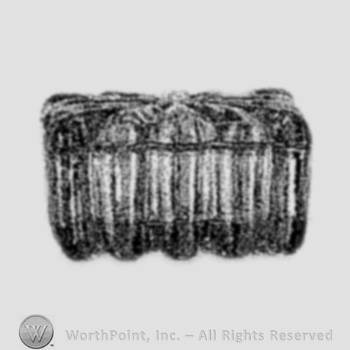 Glass pattern: Mahabar; cigarette box.
