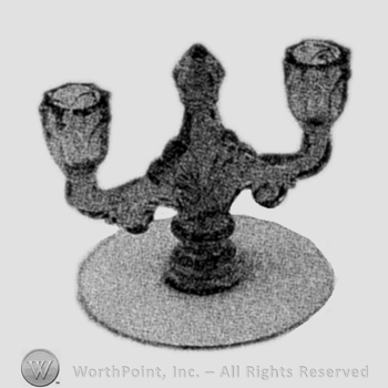 Glass pattern: Trident; candlestick.