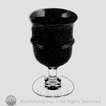 Glass pattern: Sussex; goblet.