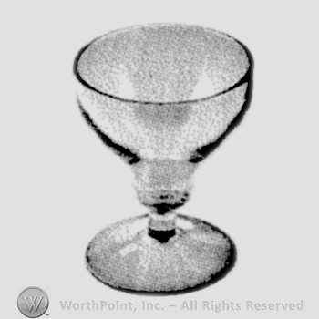 Glass pattern: Touraine; sherbet.