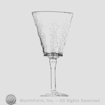 Glass pattern: Charter Oak; goblet.