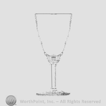 Glass pattern: Wabash; goblet.