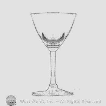 Glass pattern: Wabash; goblet.
