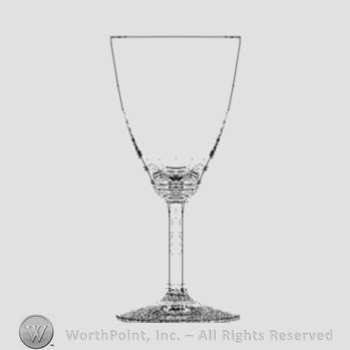 Glass pattern: Wabash; goblet.