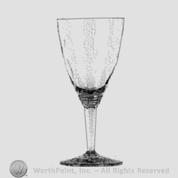 Glass pattern: Wabash; goblet.
