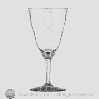 Glass pattern: Wabash; goblet.