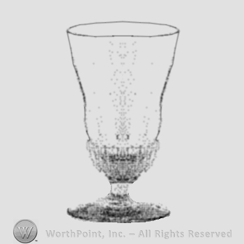 Glass pattern: Morning Glory; goblet.