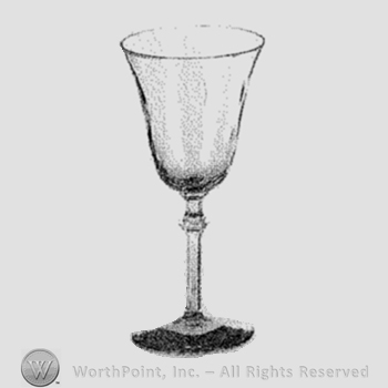 Glass pattern: Old Glory; goblet.