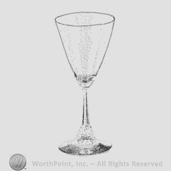 Glass pattern: Duquesne; goblet.
