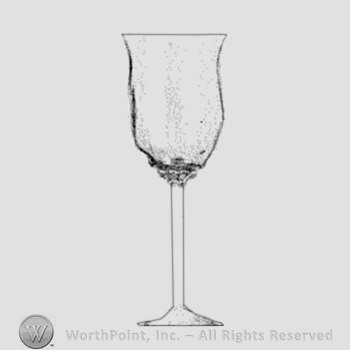 Glass pattern: Creole; goblet.