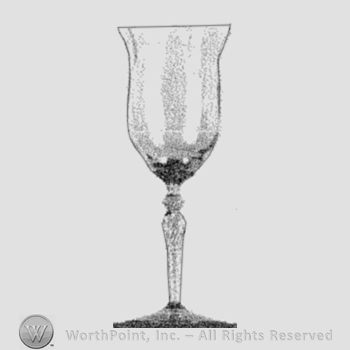 Glass pattern: Creole; goblet.
