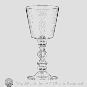 Glass pattern: Spanish; goblet.