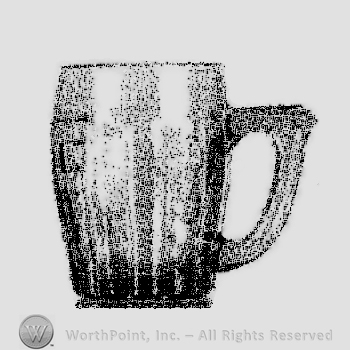 Glass pattern: Old Sandwich; beer mug.