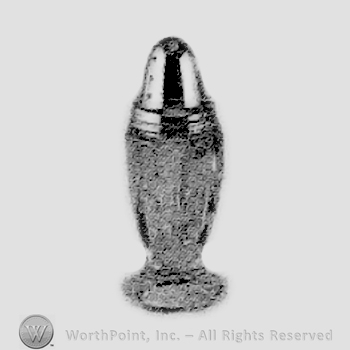Glass pattern: Old Sandwich; salt and pepper.