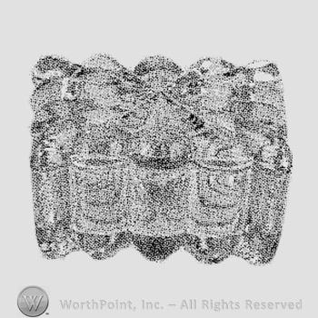 Glass pattern: Mahabar; cigarette box.