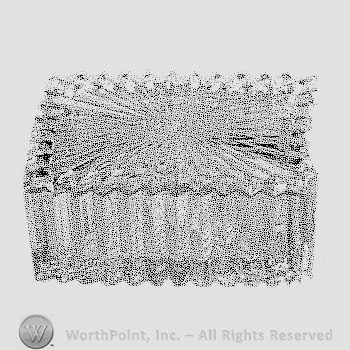 Glass pattern: Ridgeleigh; cigarette box.