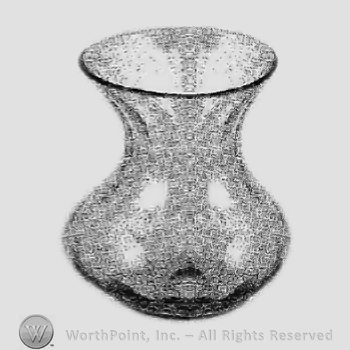 Glass pattern: #516; vase.