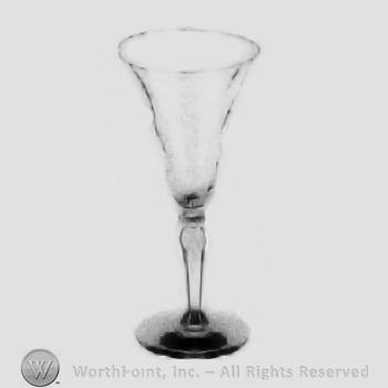 Glass pattern: Trojan; goblet.