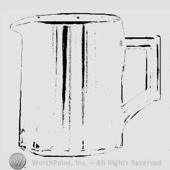Glass pattern: Coarse Rib; cream.