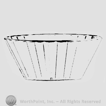 Glass pattern: Coarse Rib; bowl.