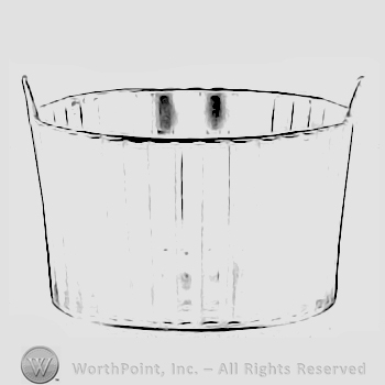 Glass pattern: Coarse Rib; ice tub.