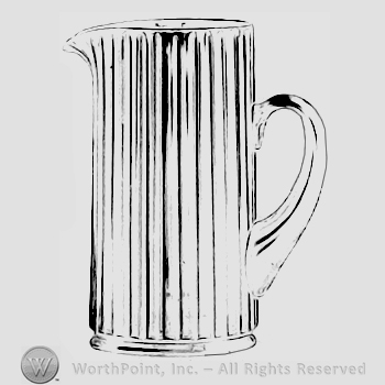 Glass pattern: Coarse Rib; tankard.
