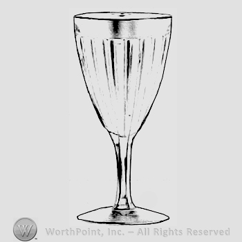 Glass pattern: Coarse Rib; goblet.
