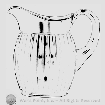 Glass pattern: Coarse Rib; jug.