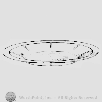 Glass pattern: Tudor; plate.