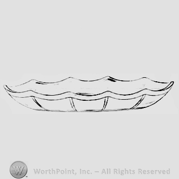 Glass pattern: Tudor; tray.