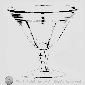 Glass pattern: Tudor; sherbet.